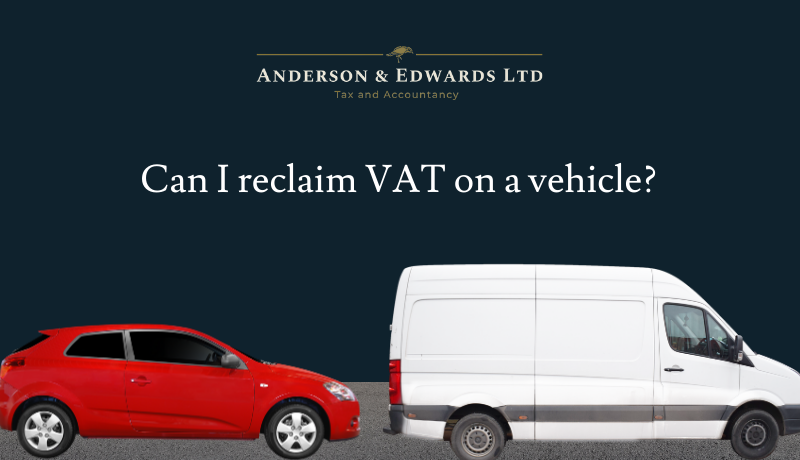 can I reclaim VAT on a vehicle?